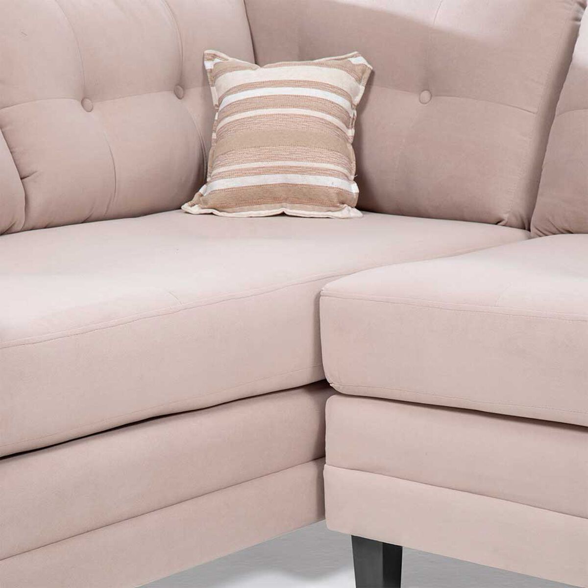 Sofá Seccional Izquierdo Living Factory Dubai 5 Cuerpos Beige