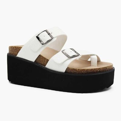 Imagen 1 del producto Sandalia Mujer Icono Blanco, Negro