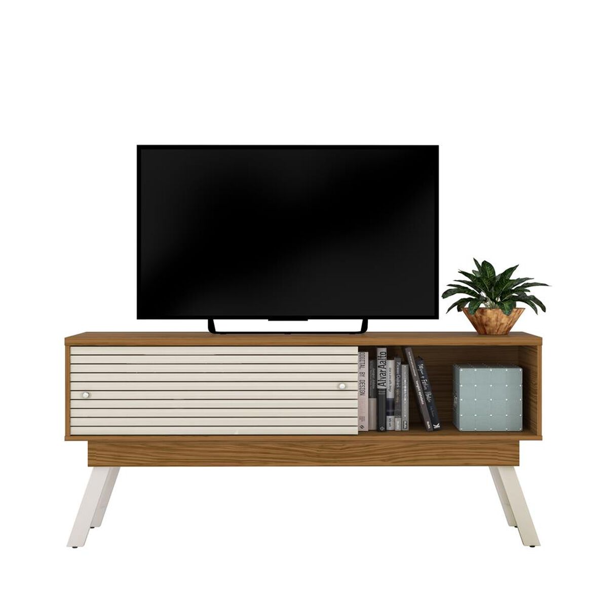Rack TV Altavision Frizz 65" Café Claro