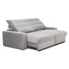 Sofá Reclinable Innovamuebles Magestic 2 Cuerpos Gris