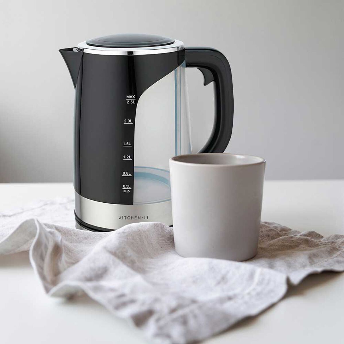 Hervidor El&eacute;ctrico Kitchen-it Big Edition 2,5 lts.