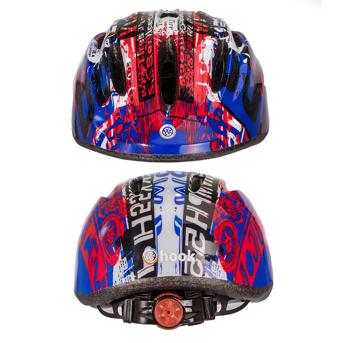 Set Protección de Patinaje 1 Casco + 2 Rodilleras + 2 Coderas +2 Muñequeras Hook