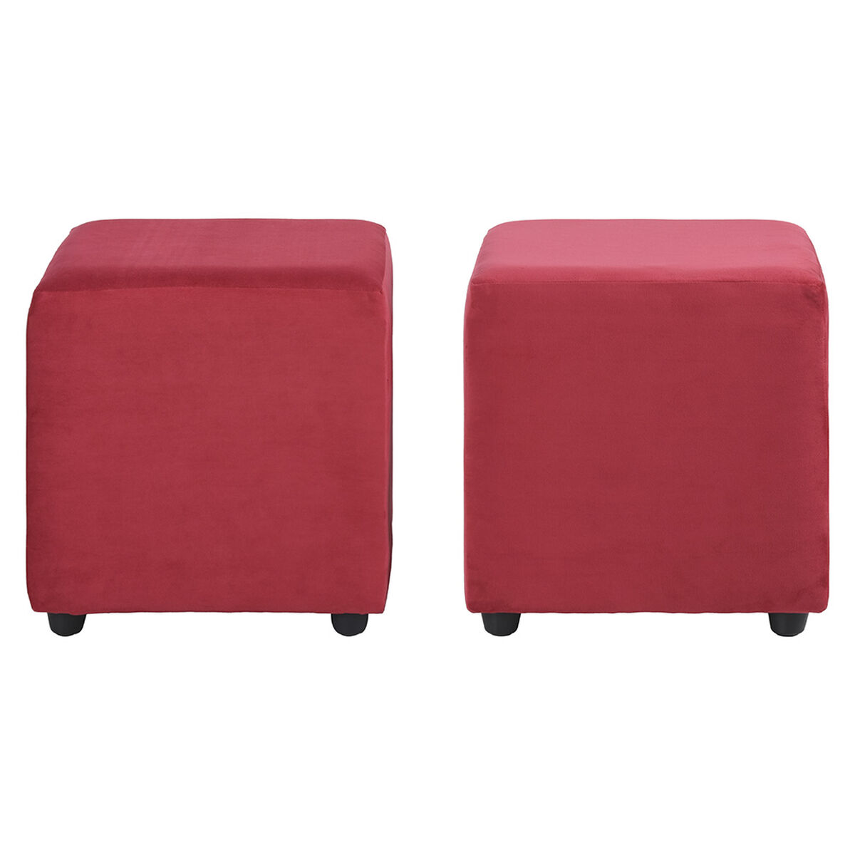 Set 2 Pouf Bodevir Cali Rojo