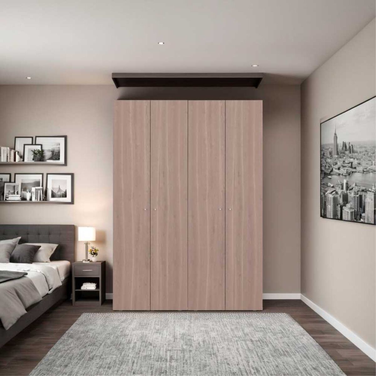 Combo Closet Tuhome 4 Puertas Dreams Bardolino