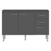 Mueble de Cocina Base Vekkahome Opie Gris