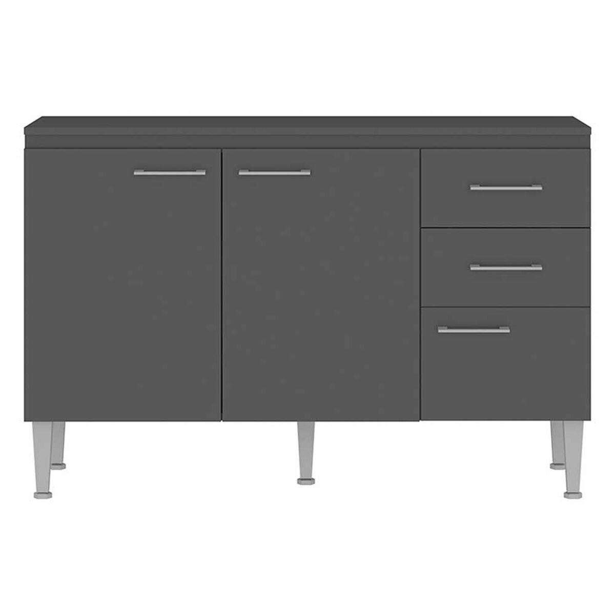 Mueble de Cocina Base Vekkahome Opie Gris