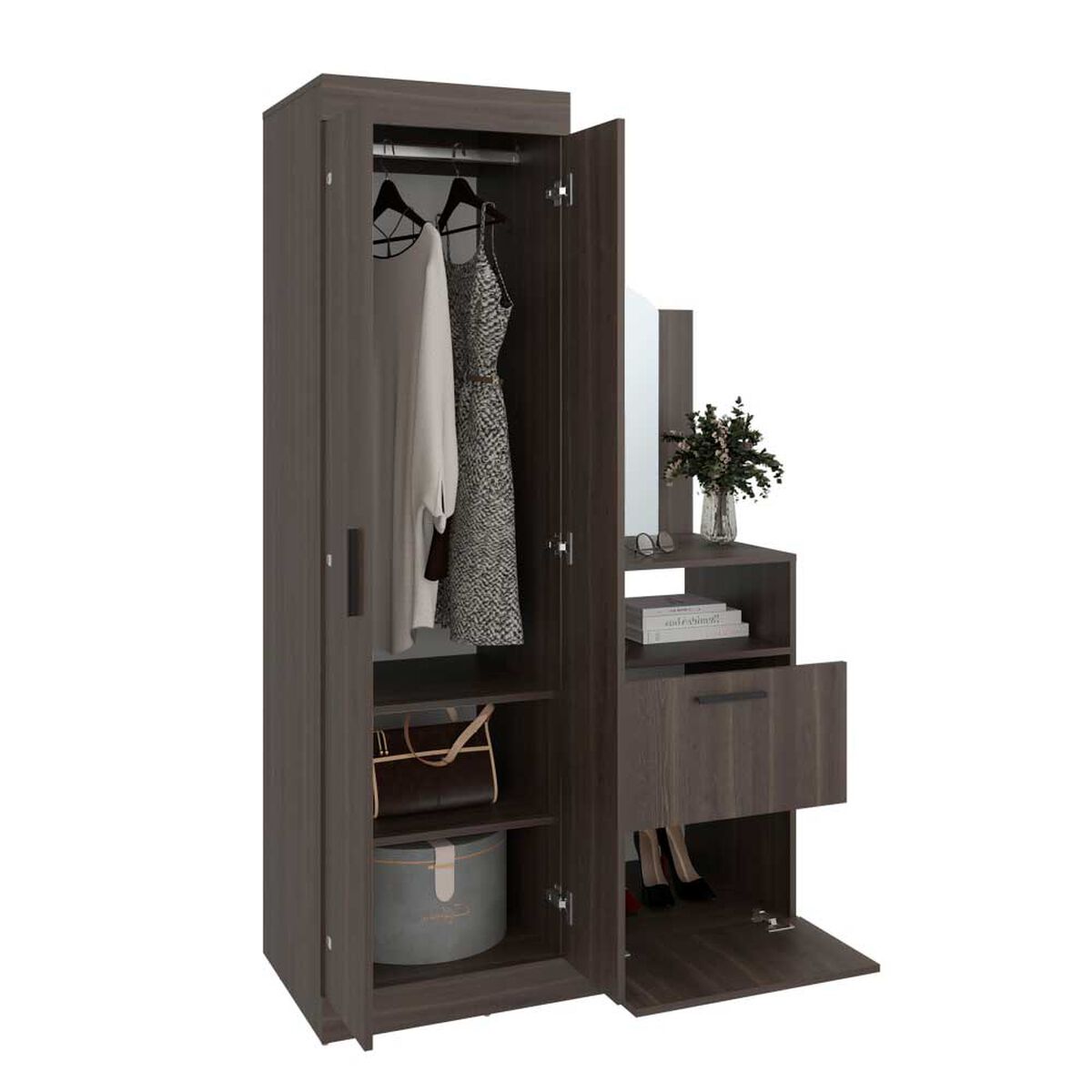 Closet TUHOME Praga 3 Puertas 1 Cajon Milán
