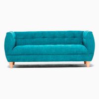 Sofá Barra Design Gracia 3 Cuerpos Petróleo