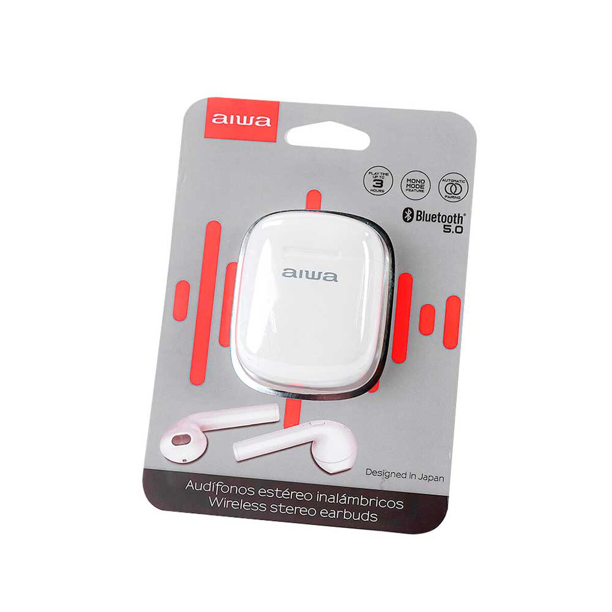 Audífonos Bluetooth In Ear Aiwa TWS Awtwsg100m Blancos