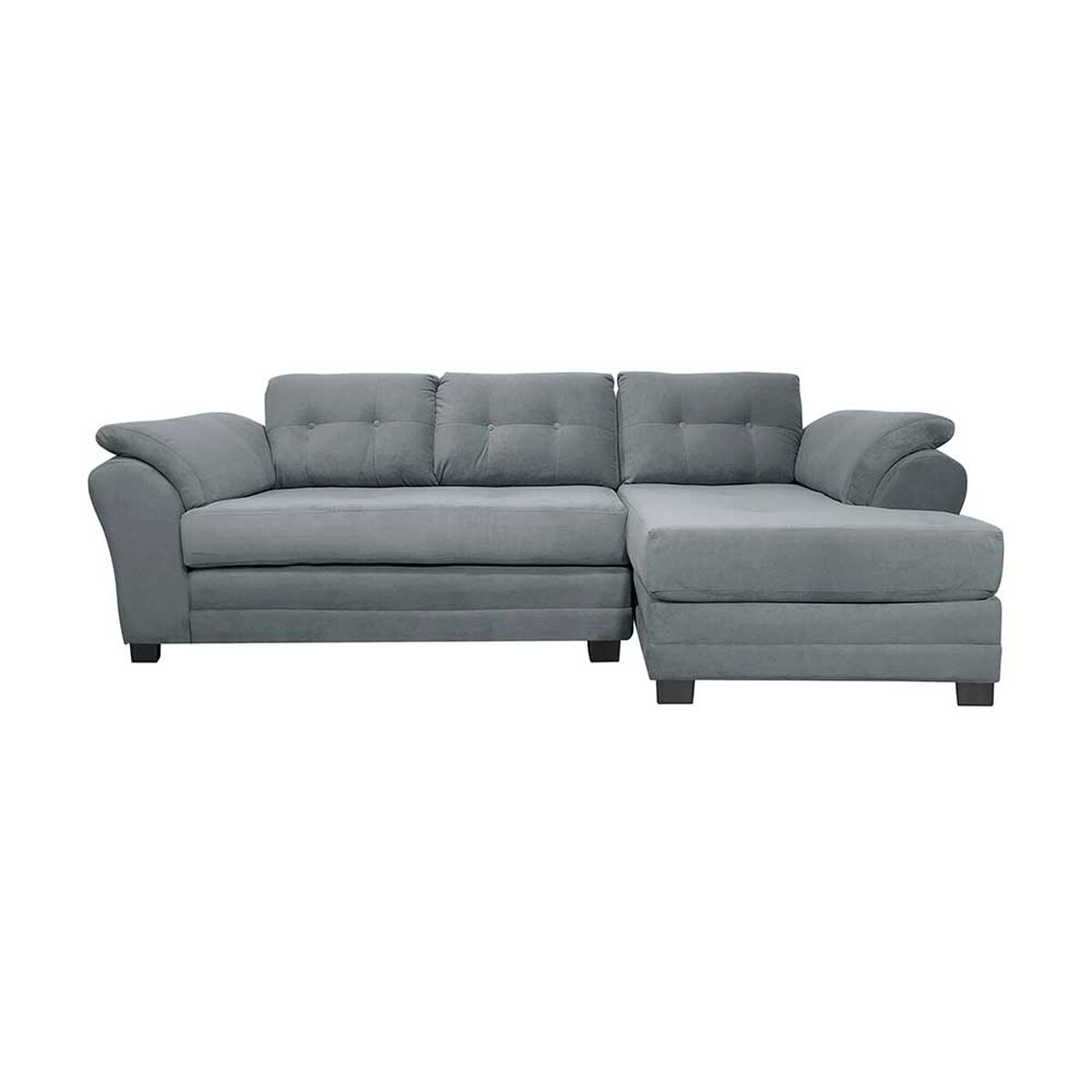 Sof&aacute; Seccional Living Factory Samy 4 Cuerpos Gris