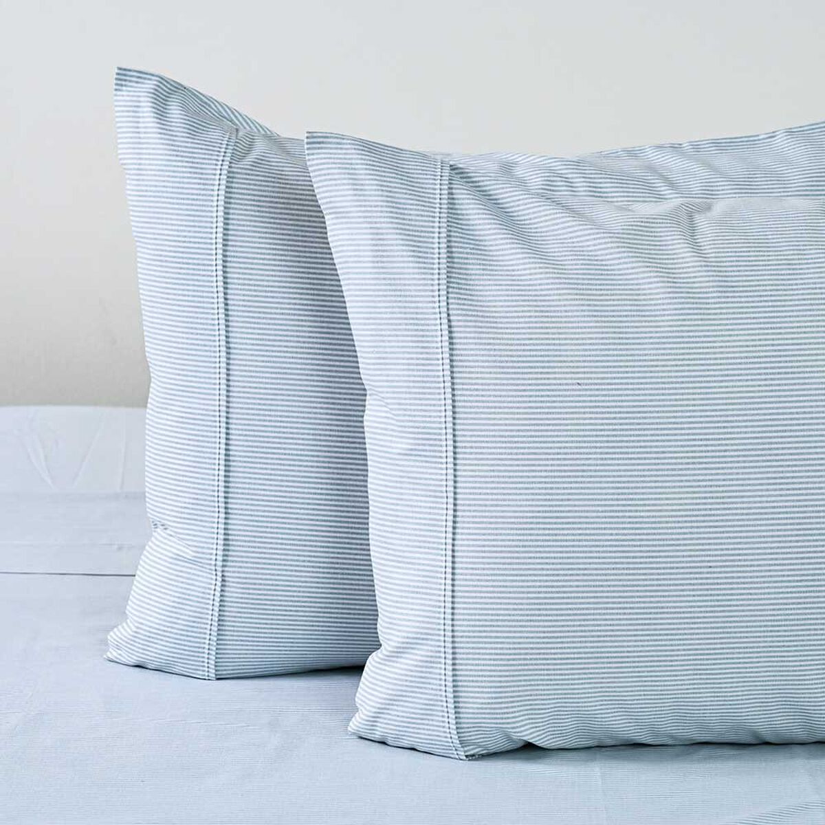 Juego de S&aacute;banas Elements & Co King 144 Hilos Stripe Sage