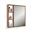 Botiquín Baño Espejo Home Mobili Punta Black Café