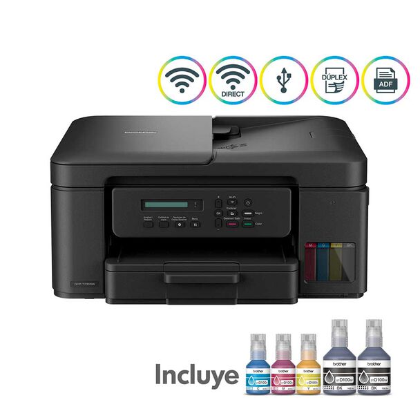Multifuncional Brother Tinta Continua DCPT730DW Wifi, Dúplex y ADF