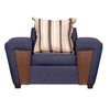 Juego de Living Ruzam Mobel Creta Sofá 3 Cuerpos + Dos Sillones 1 Cuerpo Lino Marengo