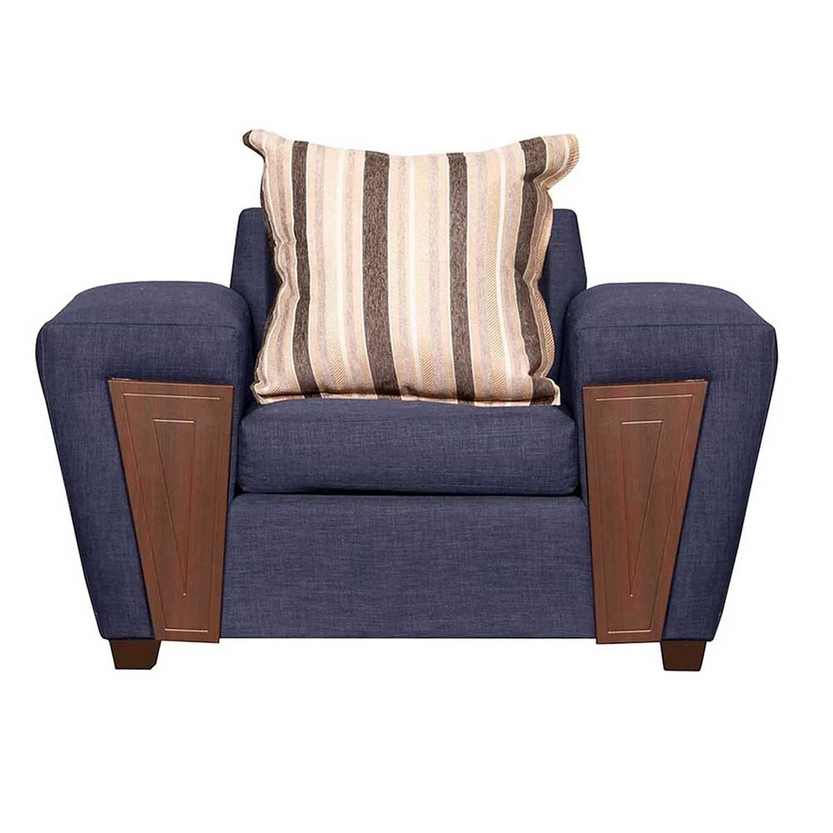 Juego de Living Ruzam Mobel Creta Sofá 3 Cuerpos + Dos Sillones 1 Cuerpo Lino Marengo