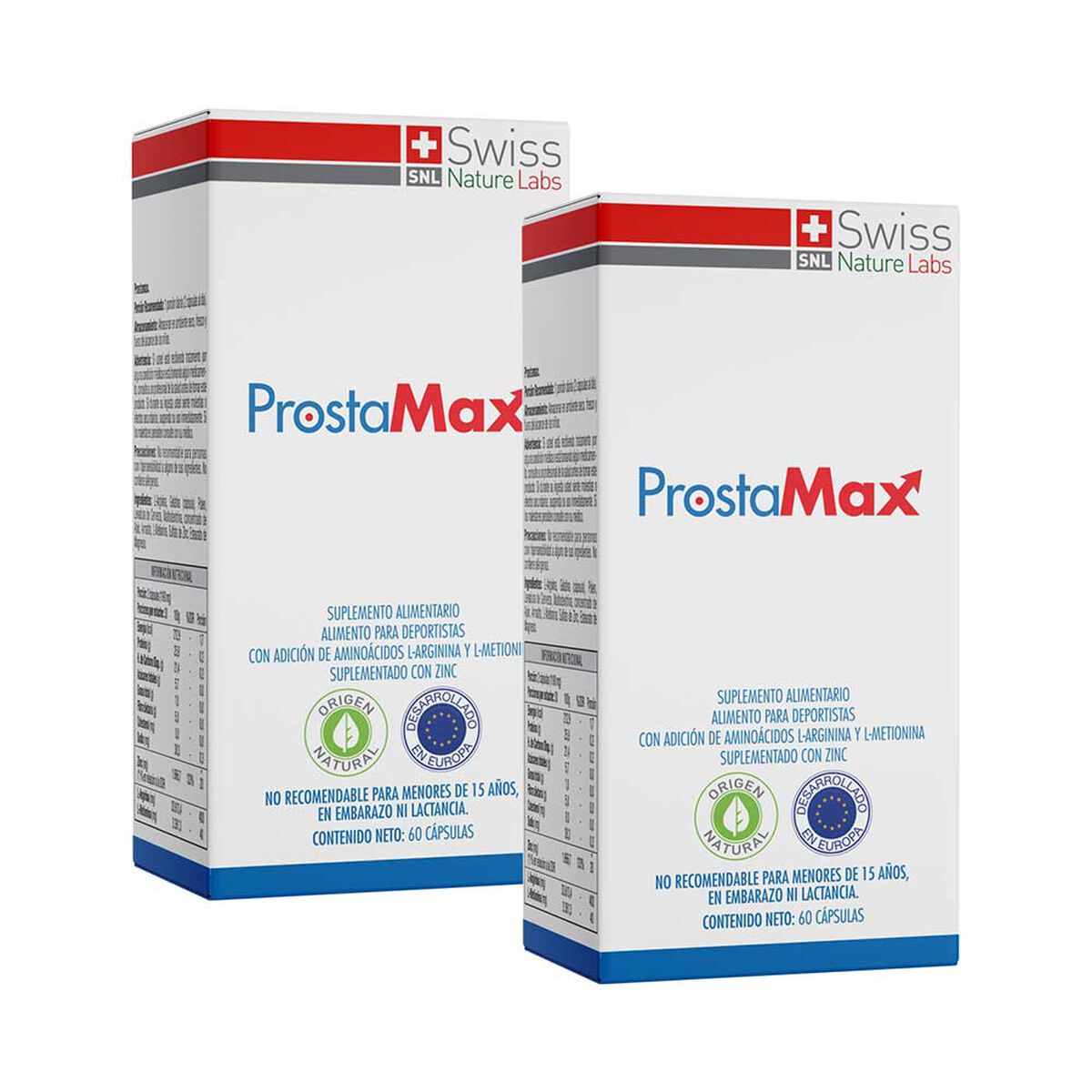 Prostamax Con Aminoacidos Bioactivos Y Minerales Dos Meses Swiss Nature Labs