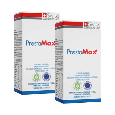 Prostamax Con Aminoacidos Bioactivos Y Minerales Dos Meses Swiss Nature Labs