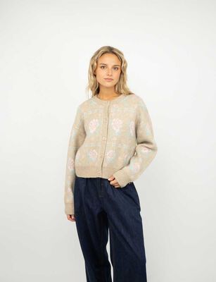 Imagen 1 del producto Sweater Mujer Icono Beige, Cafe, Print-1, Rosado