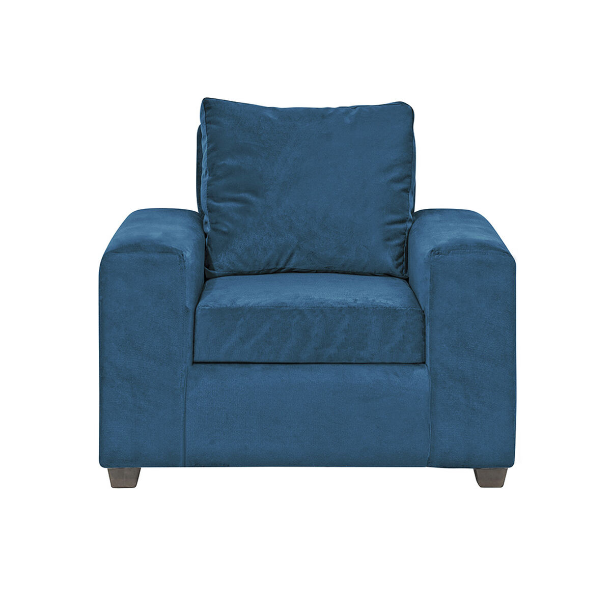 Juego de Living Innovamuebles Kahlo Sofá 3 Cuerpos + Dos Sillones 1 Cuerpo Petróleo