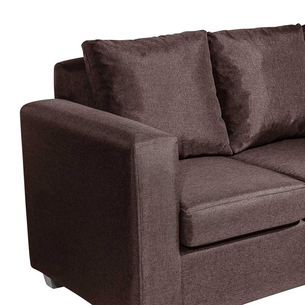Sofá Deco Outlet Turín 3 Cuerpos Chocolate