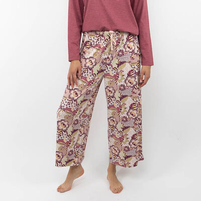 Pantalón Pijama Mujer Portman Club Burdeo, Grafito