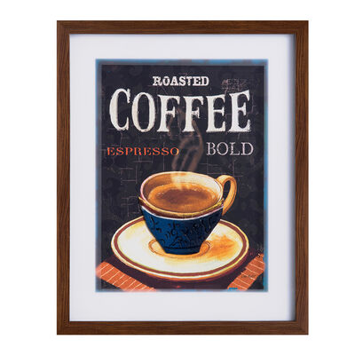 Imagen 1 del producto Cuadro Enmarcado Vgo Serie Café Taza Azul 43 x 53 cm