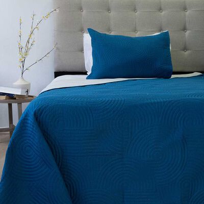 Imagen 1 del producto Quilt Doral 1,5 Plazas Azul Beige Origins