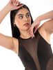 Body Con Transparencias Sin Mangas Mujer Icono