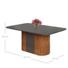 Juego de Comedor Vekkahome Munique Lídia 6 Sillas Gris