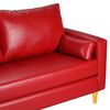 Sofá Bodevir Sky PU 04 3 Cuerpos Rojo 