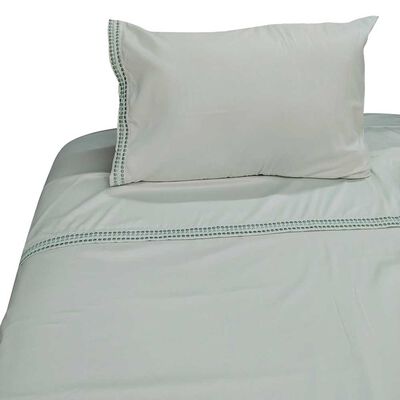 Imagen 1 del producto Juego de Sábanas Bordada Illusions Microfibra 1,5 Plazas Verde