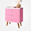 Velador Infantil Casanova Kids Status Rosado 3 Cajones