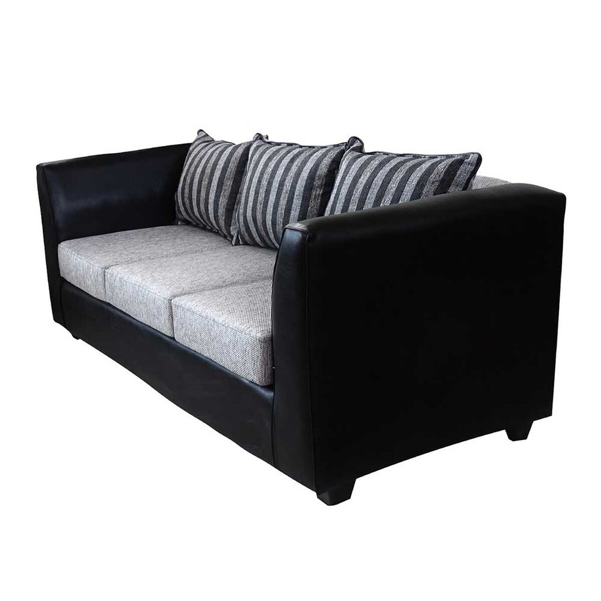 Juego de Living Elegant Detail Valentino Sof&aacute; 3 Cuerpos + Dos Sillones 1 Cuerpo Gris Plata