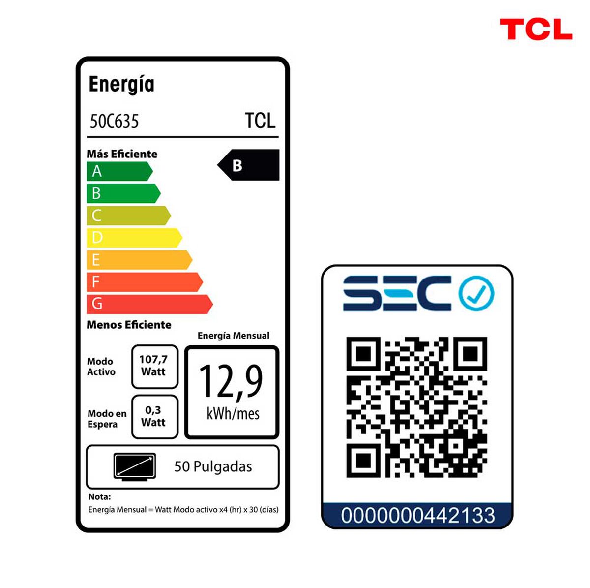 QLED 50" TCL 50C635 Smart TV 4K UHD