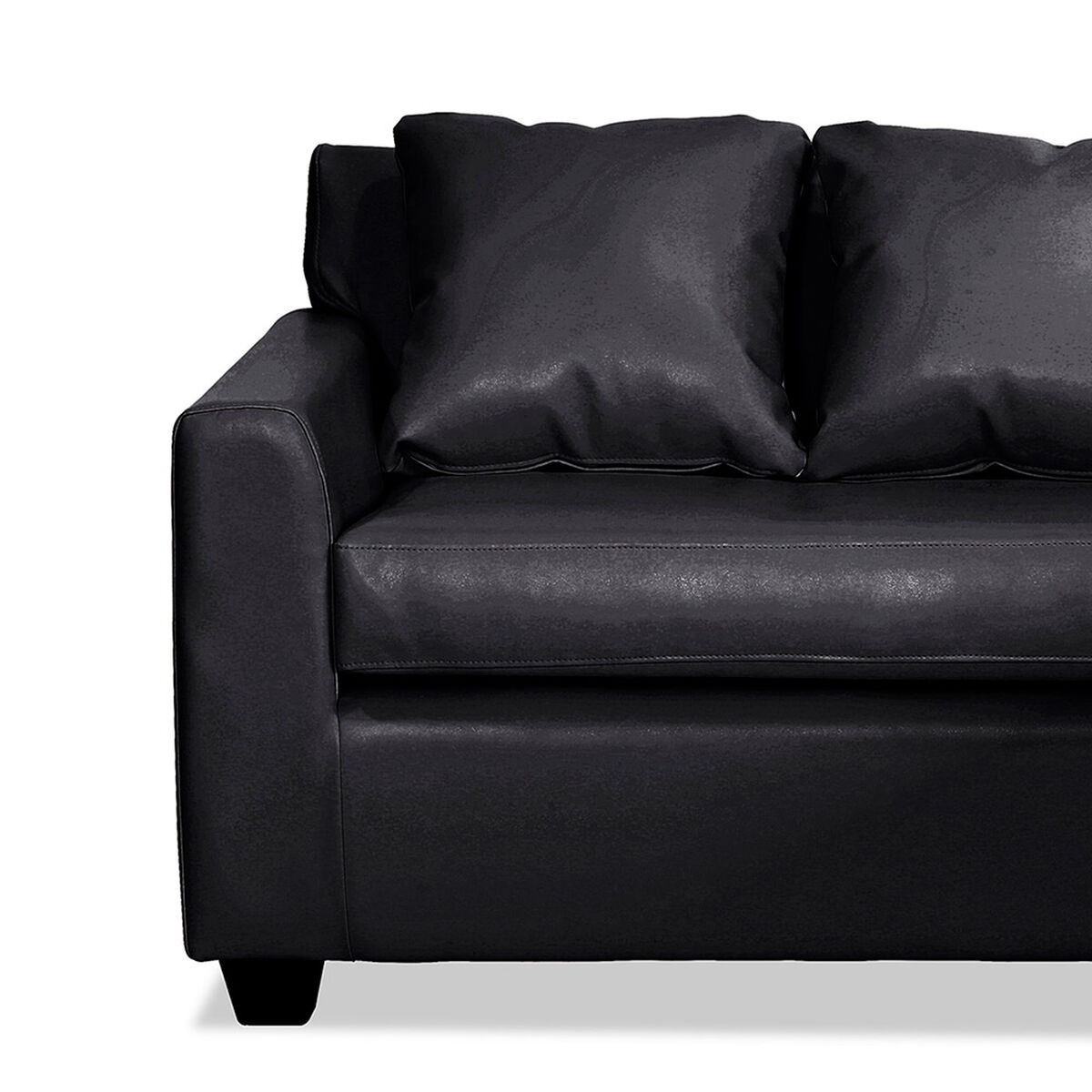 Seccional Latam Home Lucca 3 Cuerpos PU Negro