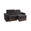 Sof&aacute; Reclinable Roca Havanna 2 Cuerpos Gris
