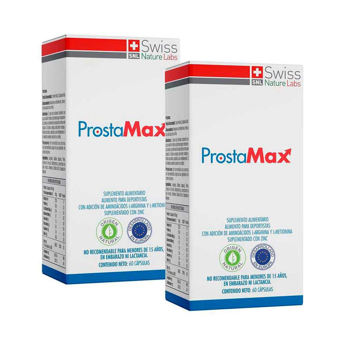 Prostamax Con Aminoacidos Bioactivos Y Minerales Dos Meses Swiss Nature Labs