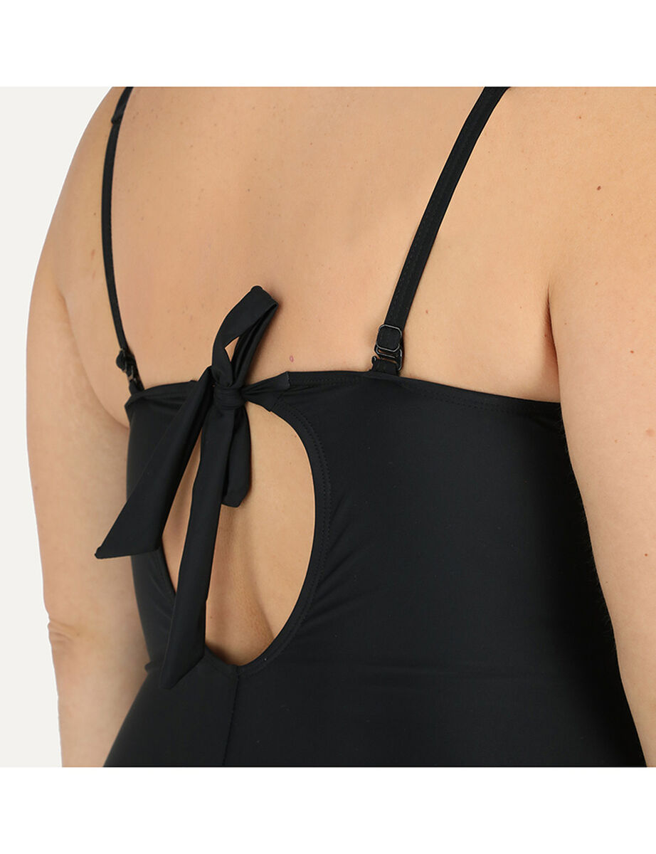 Traje de Baño Drapeado Flores