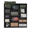 2 Estantes + Estante 4 Repisas TuHome Home Wengue