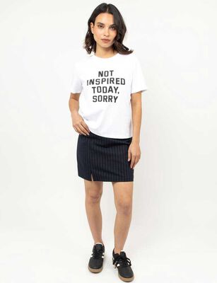 Imagen 2 del producto Polera Con Estampado Manga Corta Mujer Zibel Blanco, Negro