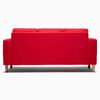 Sofá Kea Infinity Tela 3 Cuerpos Rojo