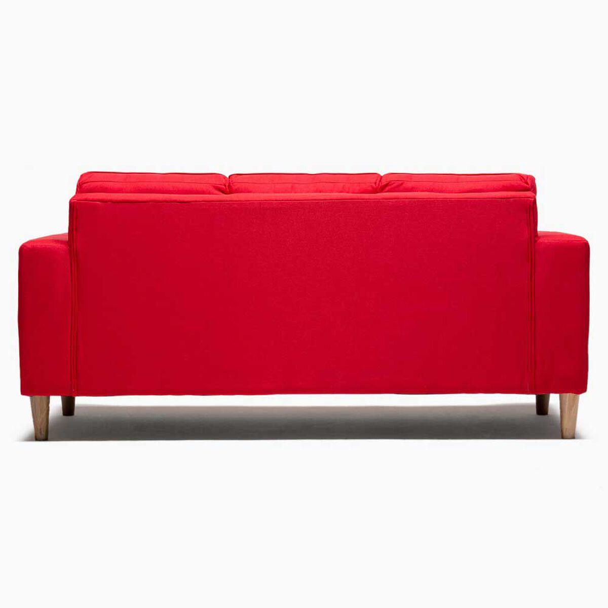 Sofá Kea Infinity Tela 3 Cuerpos Rojo