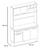 Mueble de Cocina Favatex Turin 1 Cajón 5 Puertas