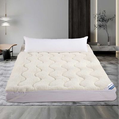 Imagen 2 del producto Topper Sherpa Illusions King Microfibra Blanco