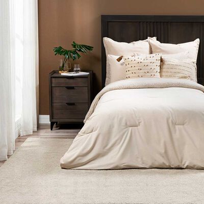 Plum&oacute;n Rosen 1,5 Plazas Sherpa Alaska Cord Latte Beige