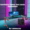 Escritorio Gamer LuBabycas Champion 60x140 cm Negro