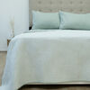 Quilt Doral Hotpress Bi-Color King Verde Pastel-Gris