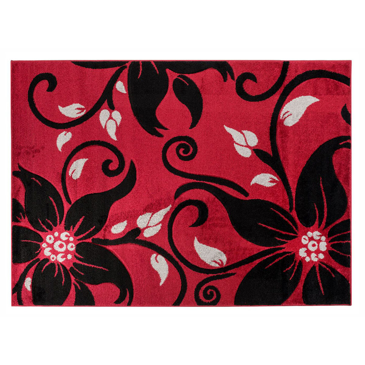 Alfombra Frize Carved D1 80X120 Cm Rojo