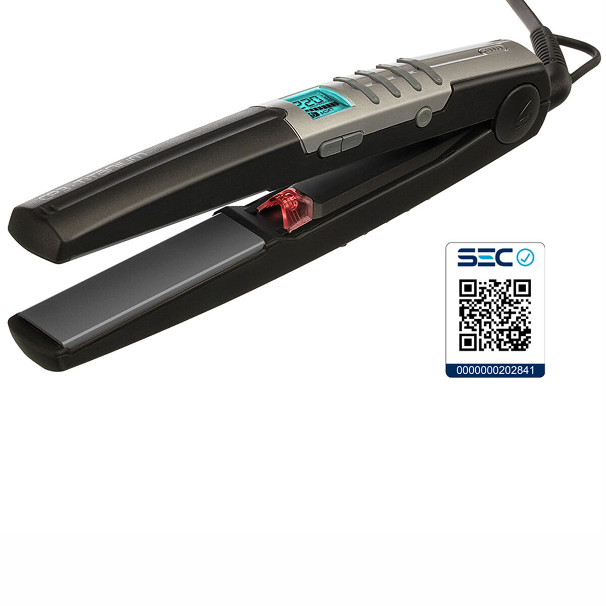 Alisador de Pelo Gama Cp3 Black Titanium Ion Plus