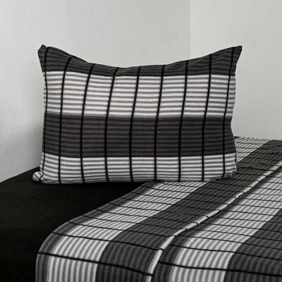 Imagen 1 del producto Sábana de polar American Family 1,5 Plazas Escocia Gris